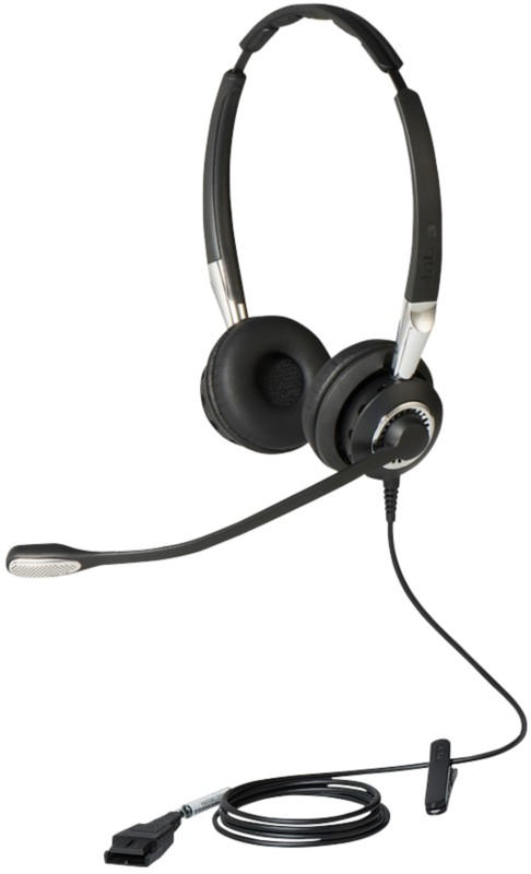 Jabra BIZ 2400 II Duo QD Corded Headset Schwarz