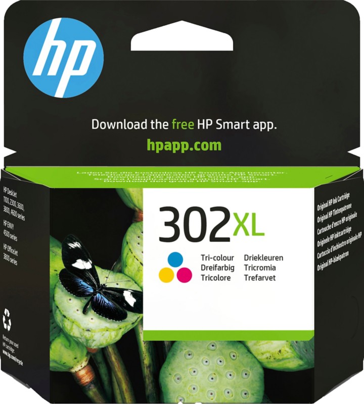 Thumbnail - HP 302XL Original Tintenpatrone F6U67AE Cyan, Magenta, Gelb