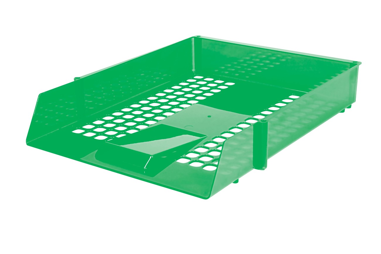 Niceday Briefablage Kunststoff Transparent Grün 25,6 x 35 x 6,7 cm