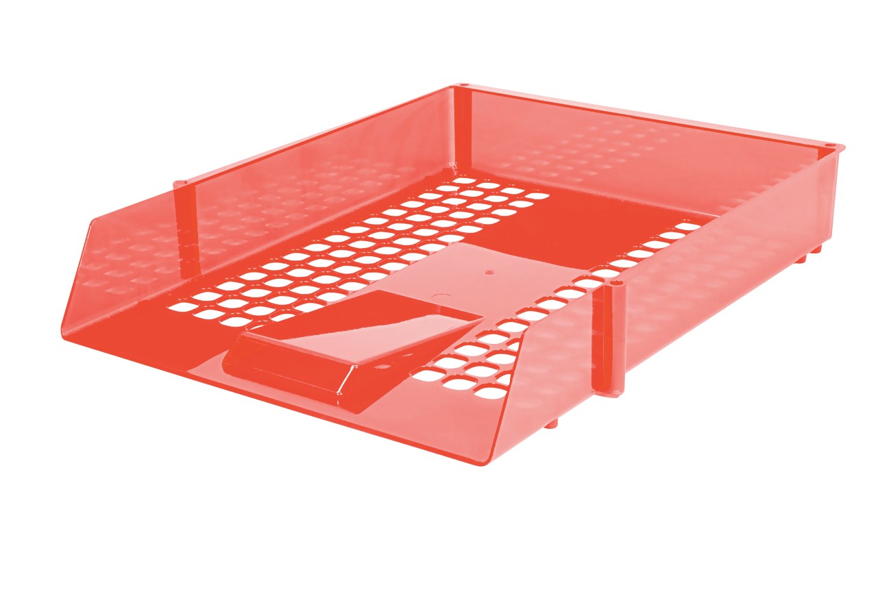 Niceday Briefablage Kunststoff Transparent Rot 25 x 37 x 7 cm