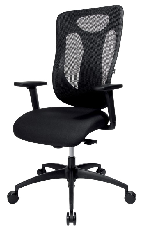 TOPSTAR Net Pro 110 Ergonomischer Bürostuhl Synchronmechanismus Höhenverstellbare Armlehne Höhenverstellbarer Sitz Schwa...