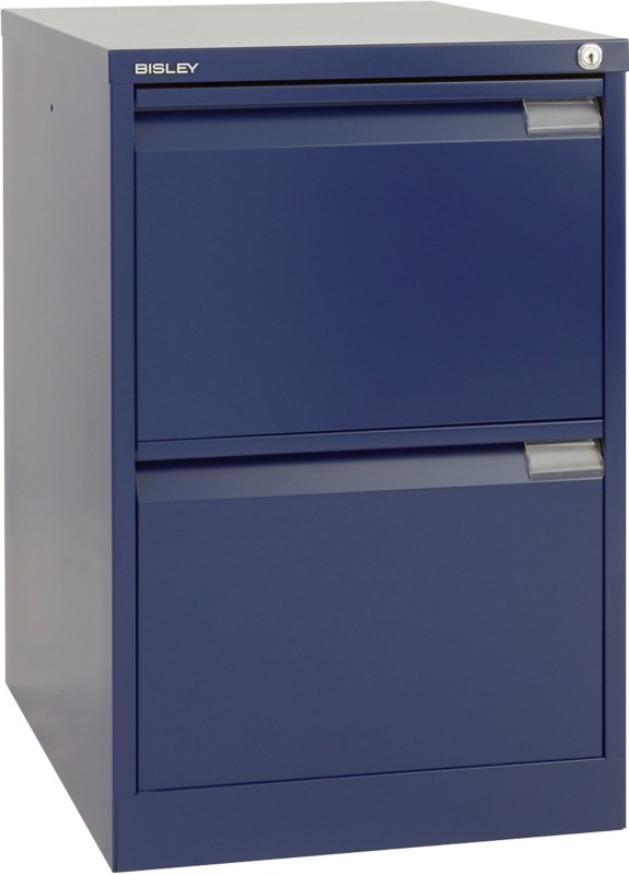 Bisley Filing Cabinet with 2 Lockable Drawers 1623 470 x 620 x 710mm Blue