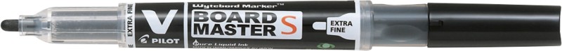 Pilot V-Board Master S Whiteboard-Marker Schwarz Extra Fein Rundspitze 1,3 mm 80% Recycelt