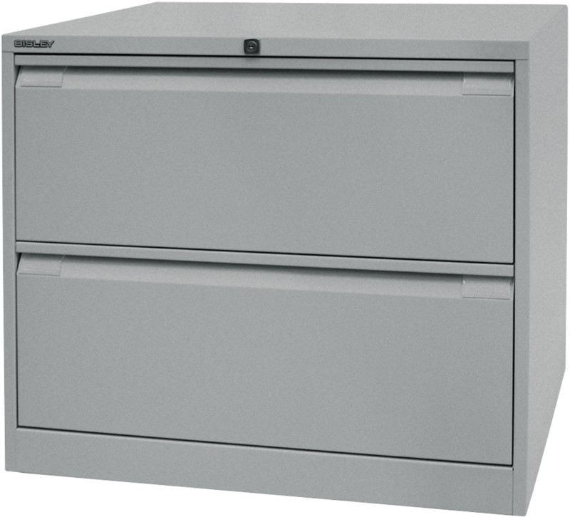 Bisley Hängeregistraturschrank Original 2 Schübe Silber 800 x 622 x 711 mm