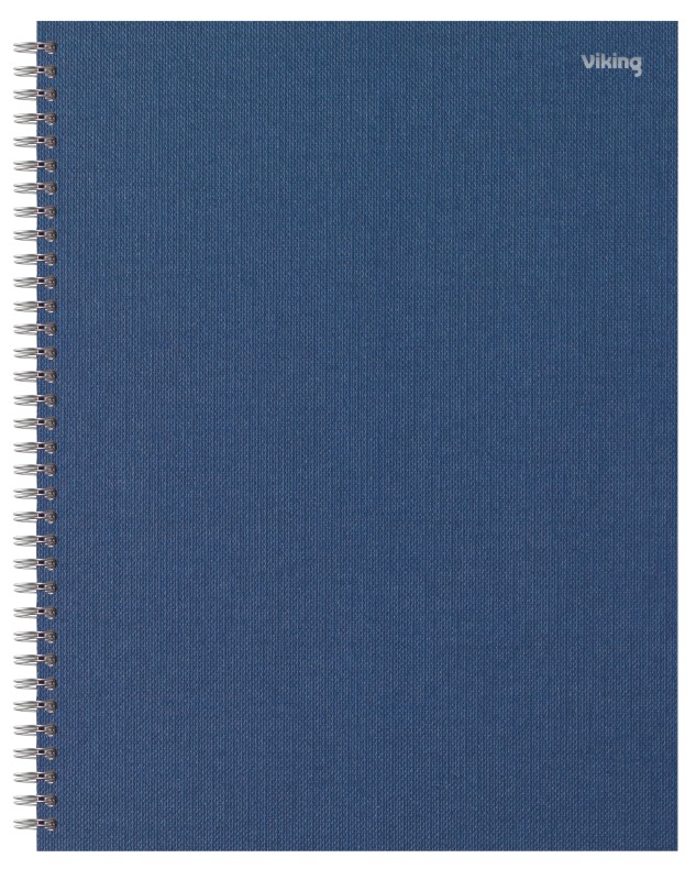 Office Depot A4+ Drahtgebunden Marineblau Hartpappe-Umschlag Notizbuch Quadratisch mikroperforiert 80 Blatt