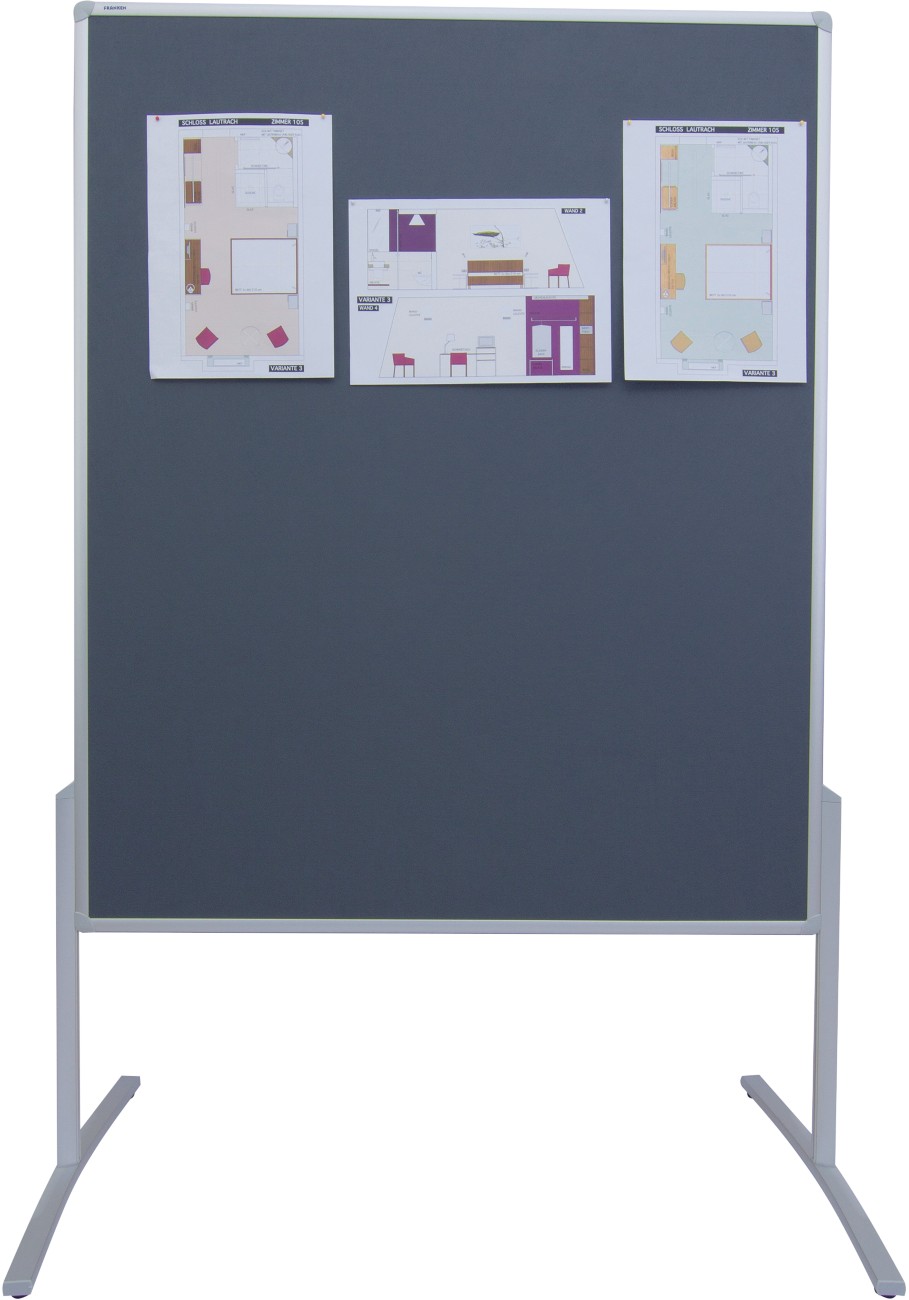Franken Moderationstafel Grau 120 x 150 cm