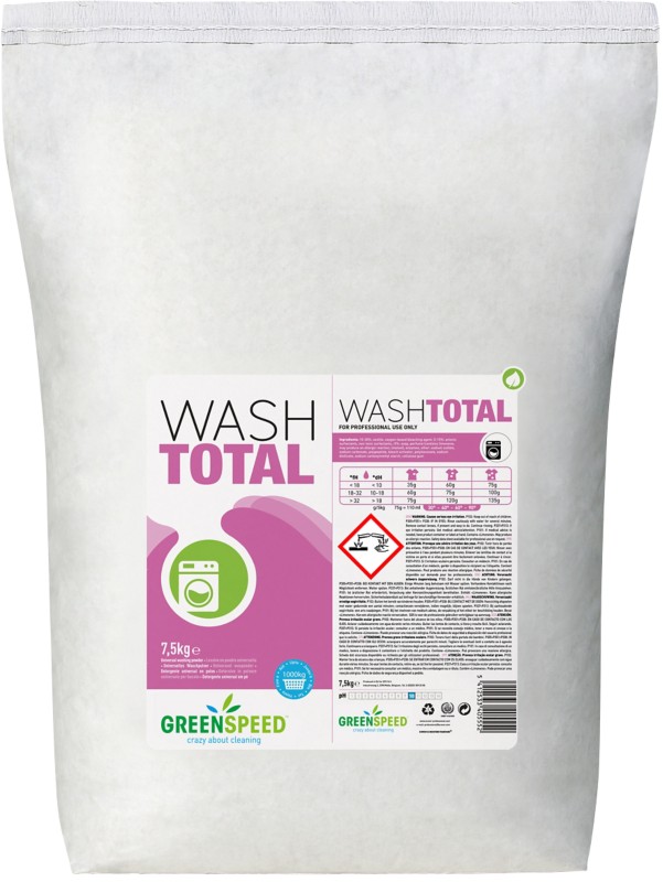 GREENSPEED Waschpulver Wash Total 7.50 kg