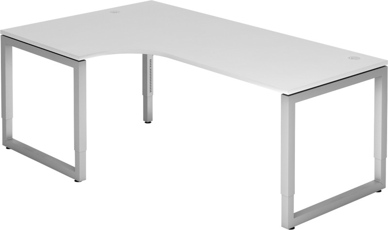 Hammerbacher Schreibtisch R Serie Weiß 1.200 x 2.000 x 650 mm