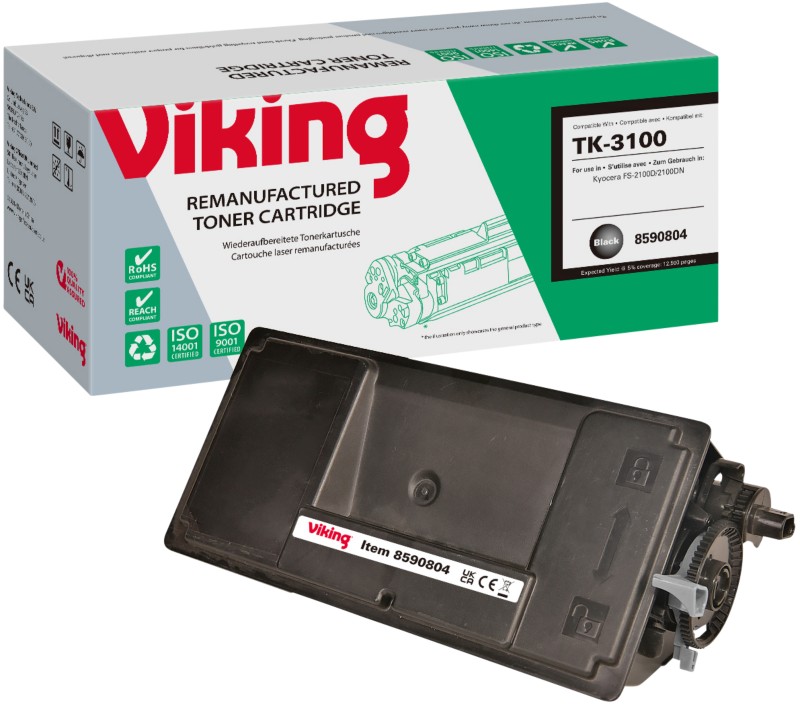 Viking TK-3100 Kompatibel Kyocera Tonerkartusche Schwarz