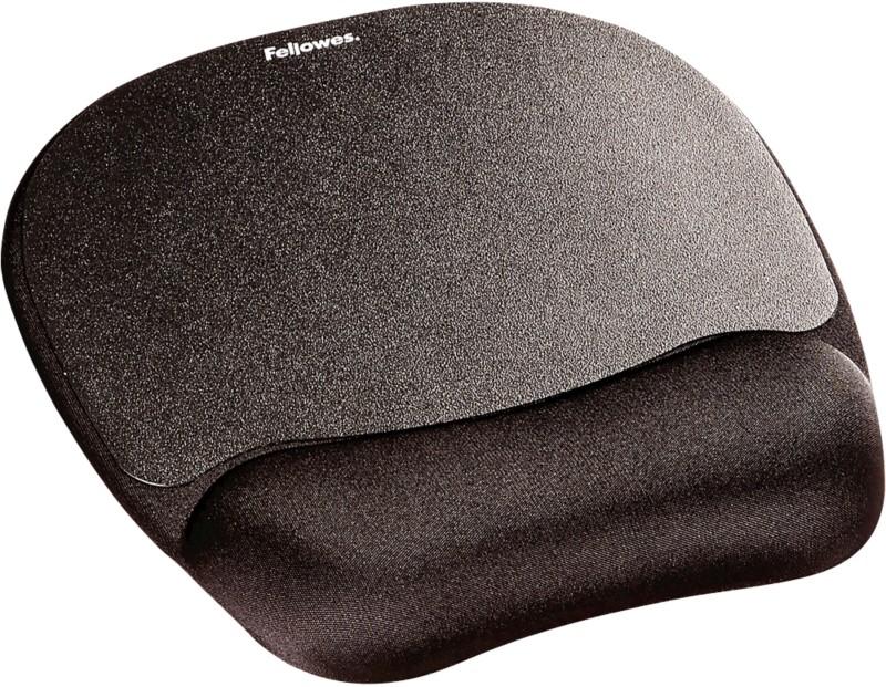 Fellowes 9176501 Memory-Schaum Mauspad mit Handgelenkauflage Schwarz