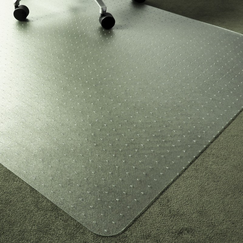 Realspace Stuhlunterlage Polymer Eco Rechteckig Transparent 120 x 90 cm Weichböden