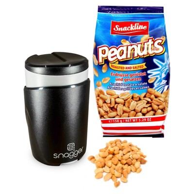 Snagger snack dispenser with peanuts 150g