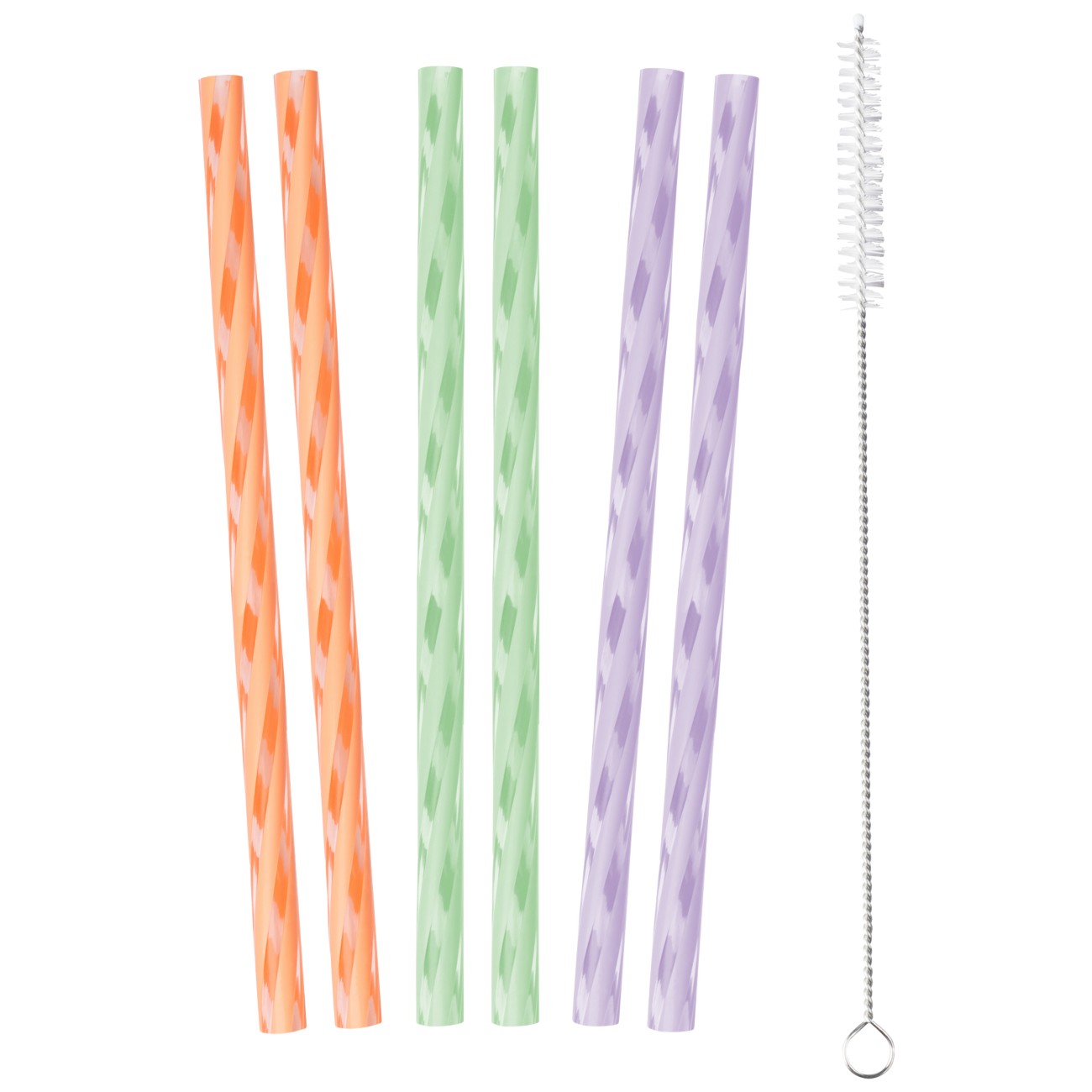 Lurch Silicone Rietjes 20 cm Set van 6 
