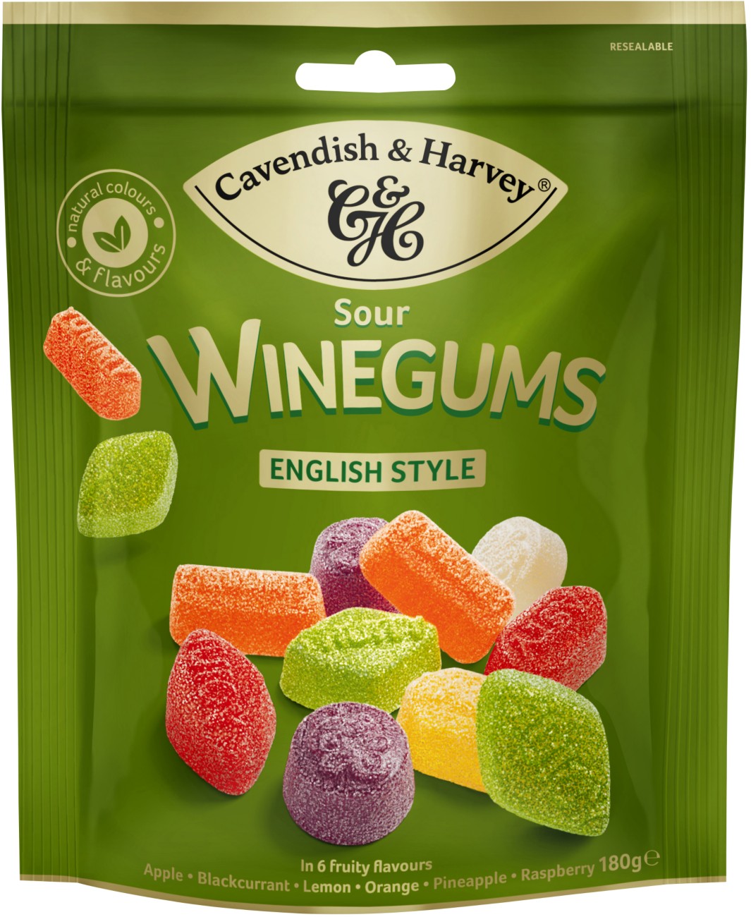 Cavendish & Harvey Sour Winegums 180g