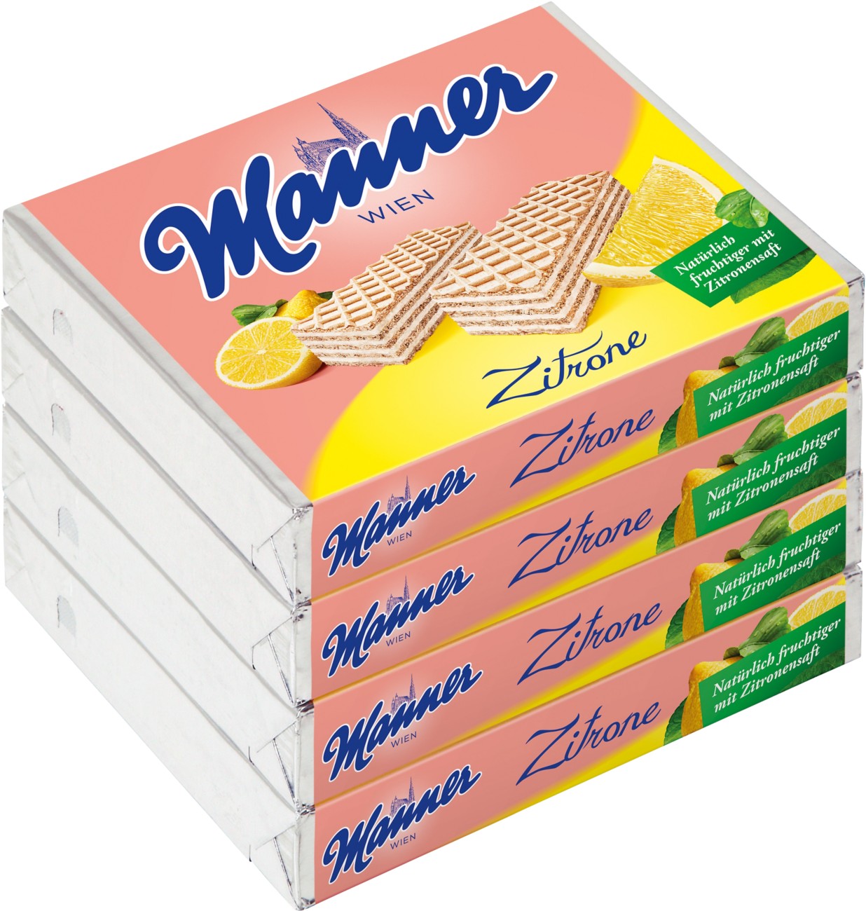 Biscuits au citron Manner, 4 x 75 g