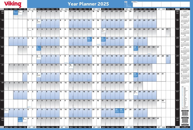 Viking 13 Months Year Planner 2025