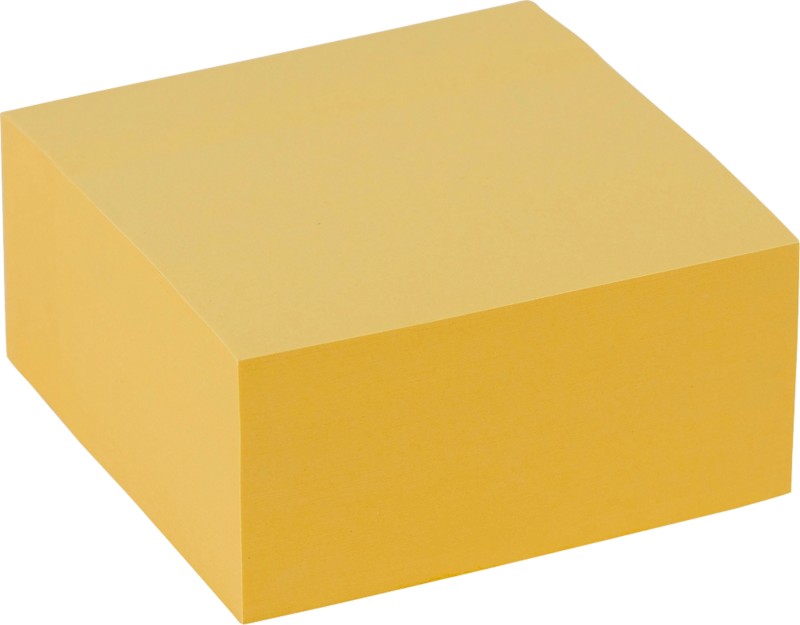 Viking Sticky Note Cube 76 x 76 mm Pastel Yellow 400 Sheets