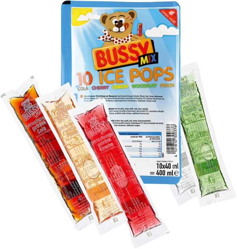 Freezer Pops Bussy Ice Pops 10×40 ml