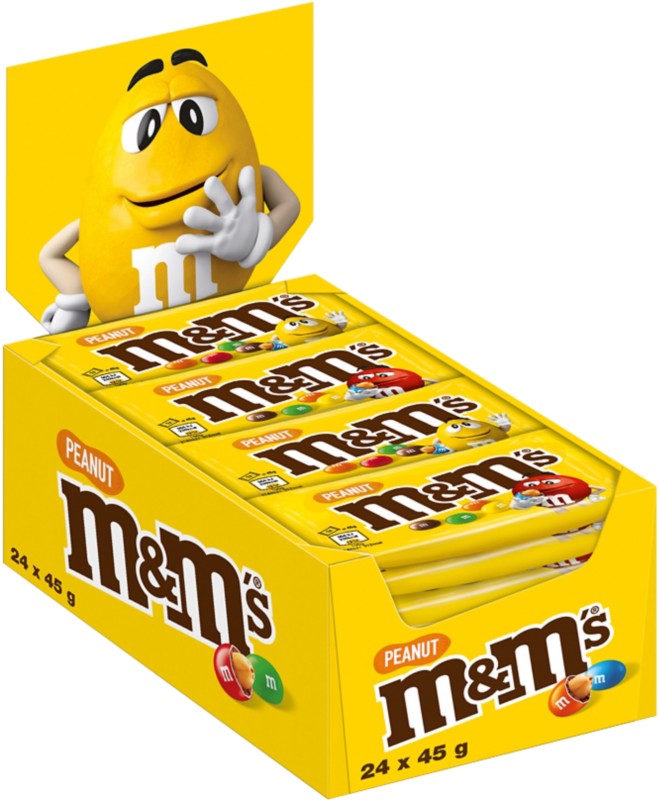 M&M's Erdnuss Display 24 x 45 g