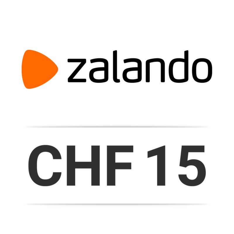 Bon d'achat Zalando d'une valeur de CHF 15