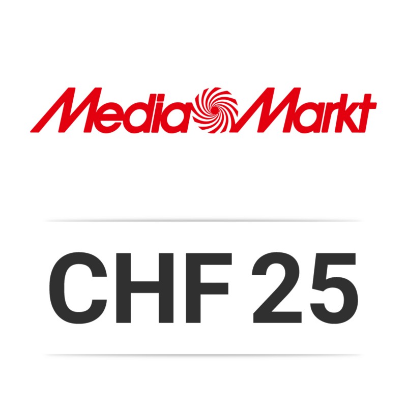 Bon d'achat Media Markt d'une valeur de CHF 25