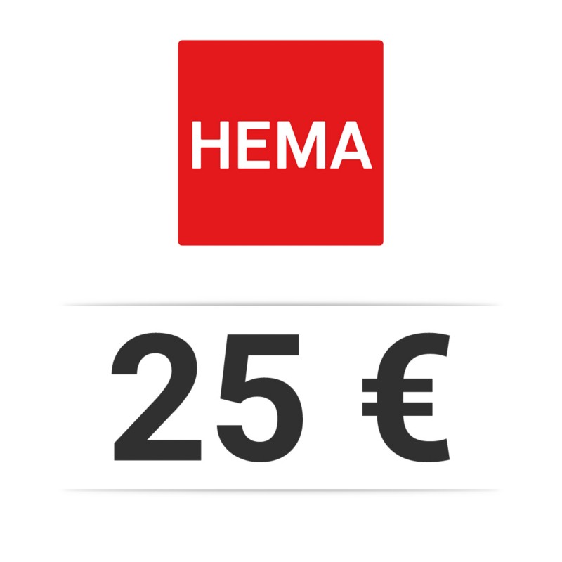 Bon d'achat Hema d'une valeur de 25 €