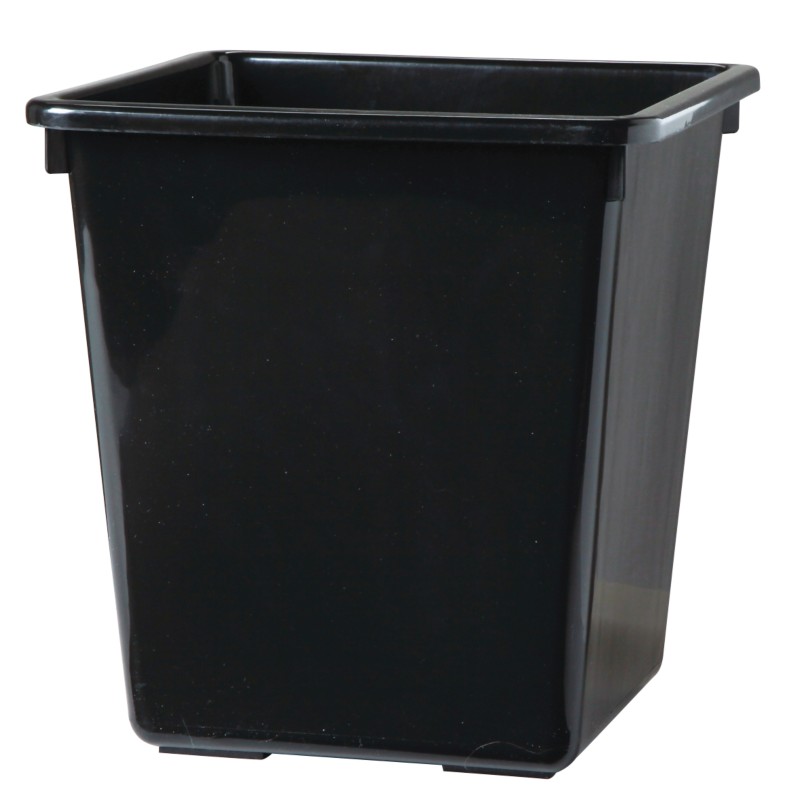 Vepa Bins Kunststoff Papierkorb 34 x 34 x 36 cm Schwarz