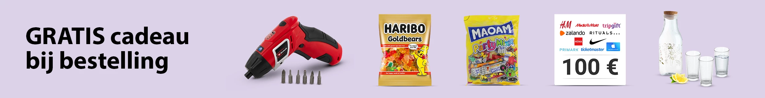 Gratis cadeau shop