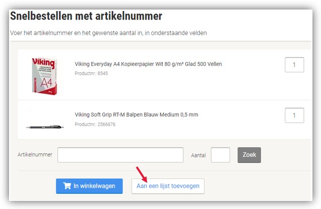 lijst_via_snelbestellen